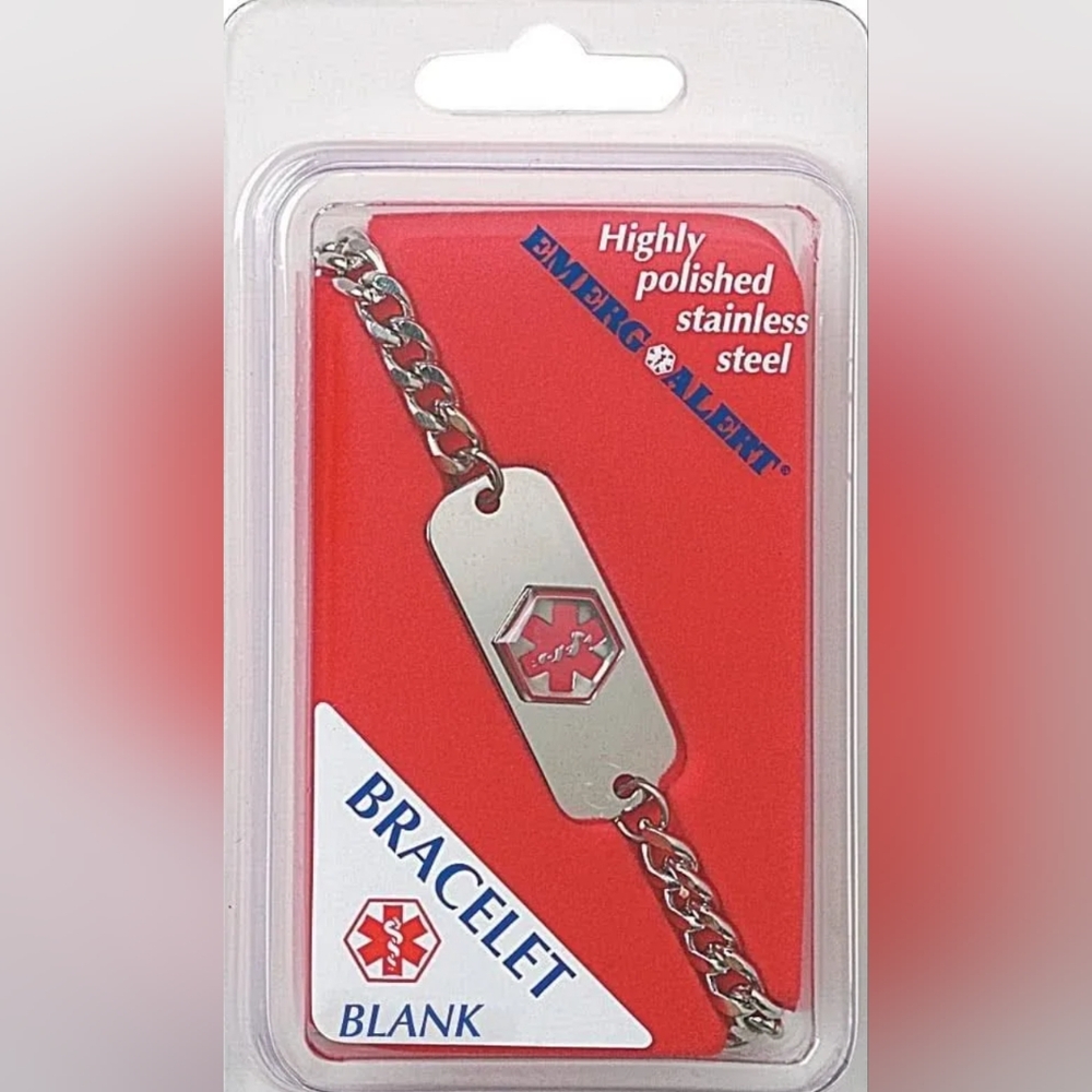 Emerge Alert®Blank Medical Alert Emergency ID Bracelet